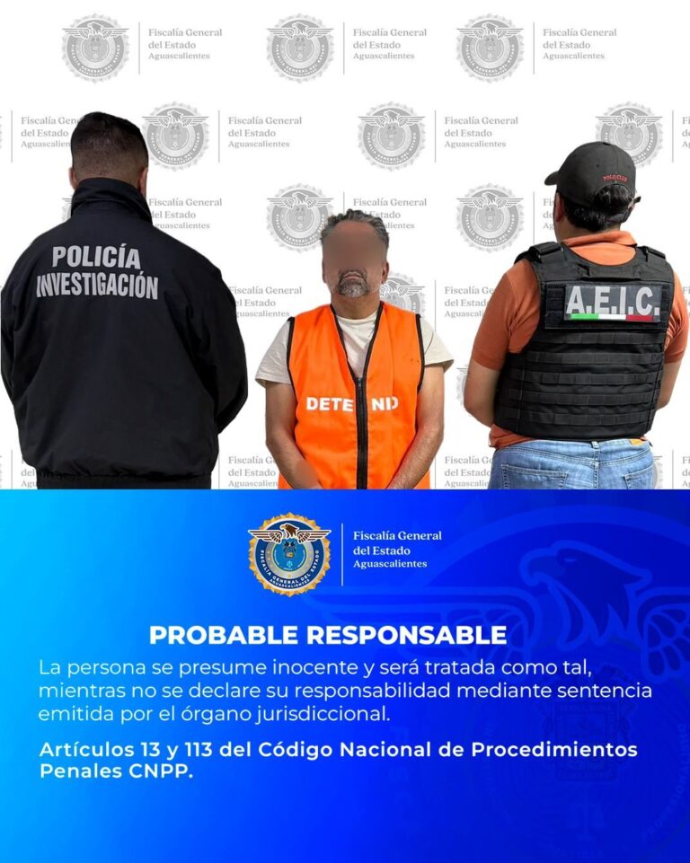 Fiscalía General del Estado vincula a proceso a probable homicida