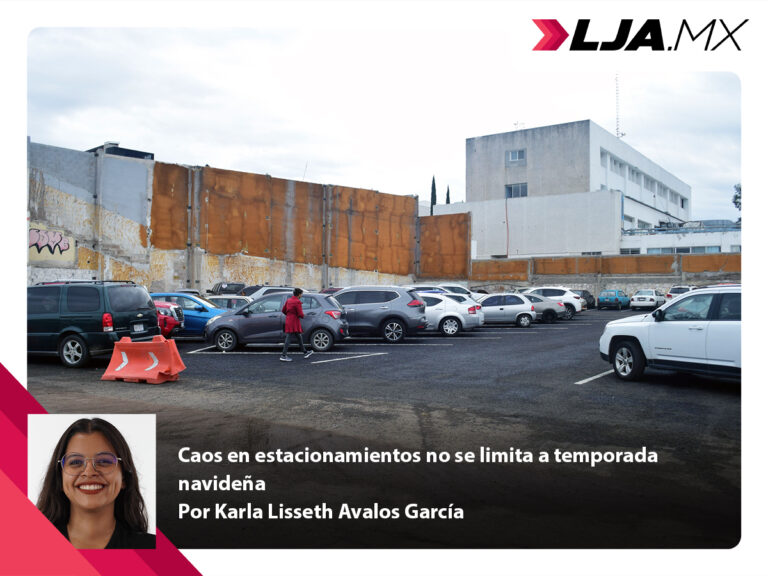 Caos en estacionamientos de Aguascalientes no se limita a temporada navideña