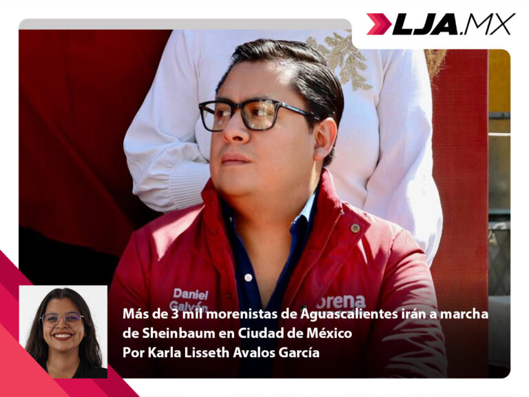 Más de 3 mil morenistas de Aguascalientes irán a marcha de Sheinbaum en Ciudad de México