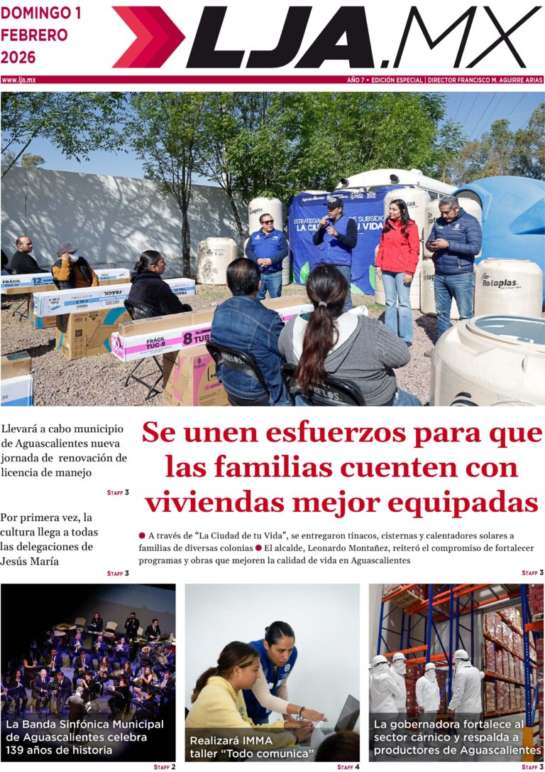 Se unen esfuerzos para que las familias cuenten con viviendas mejor equipadas y más en LJA.MX, edición 01/2/2026
