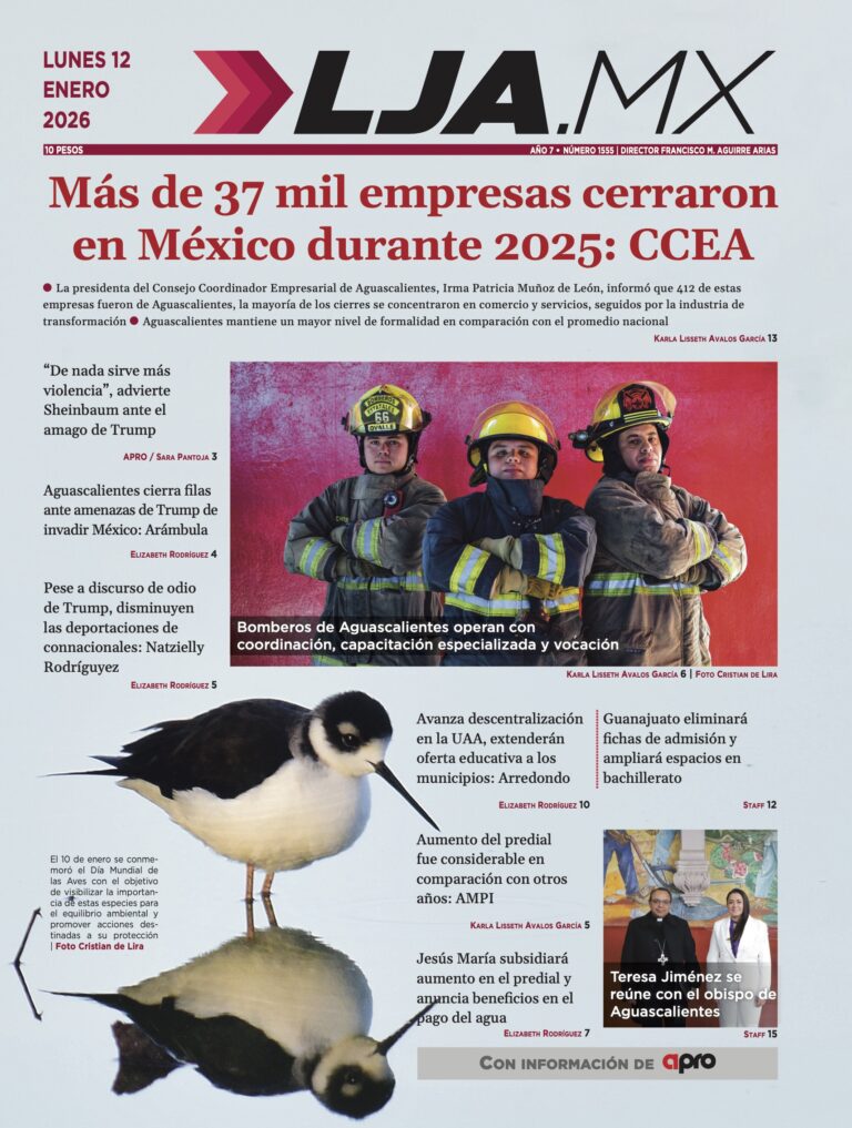 Más de 37 mil empresas cerraron en México durante 2025: CCEA y más en LJA.MX, edición 12/1/2026