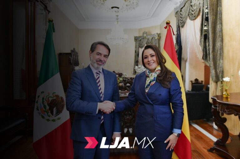 Reunión con el embajador de España en México, Juan Duarte Cuadrado en Aguascalientes