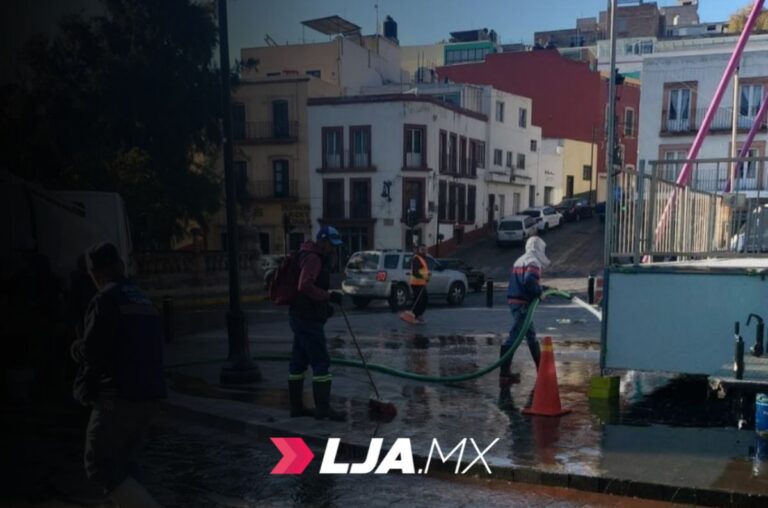 REFUERZA LA CAPITAL ACCIONES DE MANTENIMIENTO Y LIMPIEZA DEL CENTRO HISTÓRICO