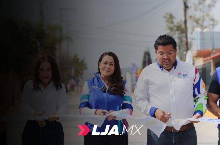 Gobernadora entrega nueva calle con concreto hidráulico en Jesús María