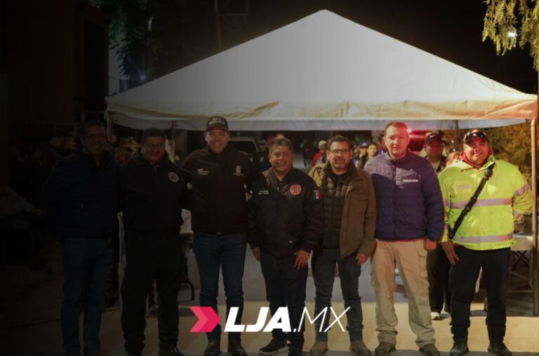 Leonardo Montañez supervisa Operativo Peregrinos en Ejido Peñuelas en Aguascalientes