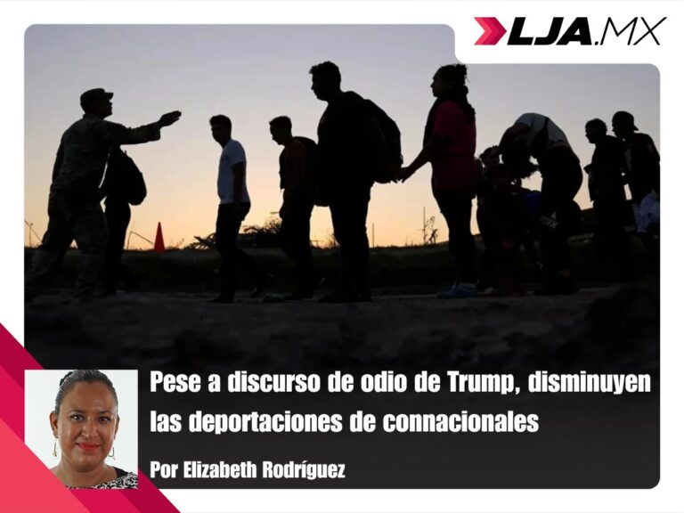 Pese a discurso de odio de Trump, disminuyen las deportaciones de connacionales
