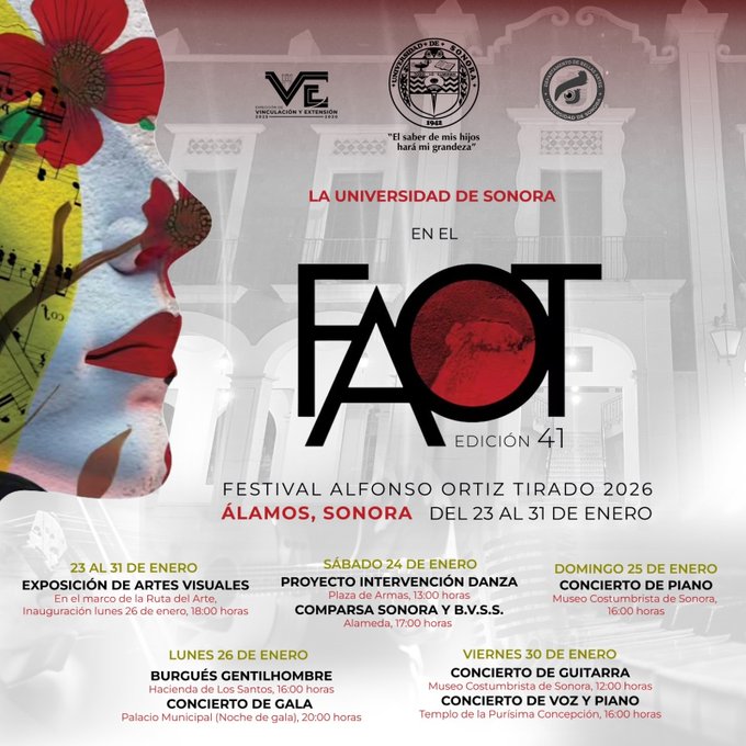 Rinden homenaje a Yolanda Jaramillo en la Ruta del Arte del FAOT 2026 en Sonora