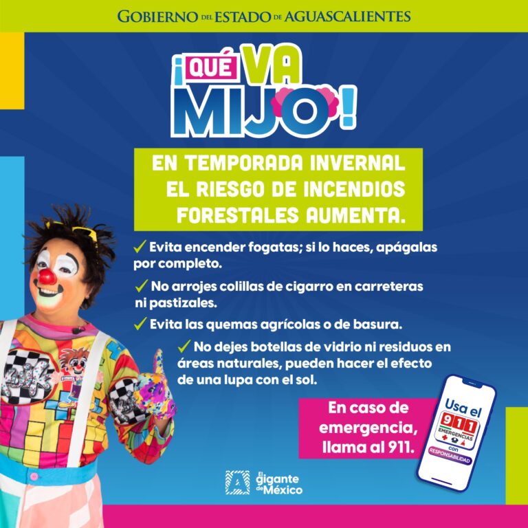 Gobierno de Aguascalientes invita a Prevenir incendios forestales es tarea de todas y todos