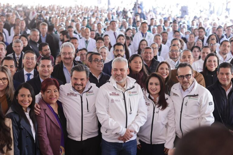 Anuncian Bedolla y Zoé Robledo construcción de hospital de especialidades del IMSS en Michoacán
