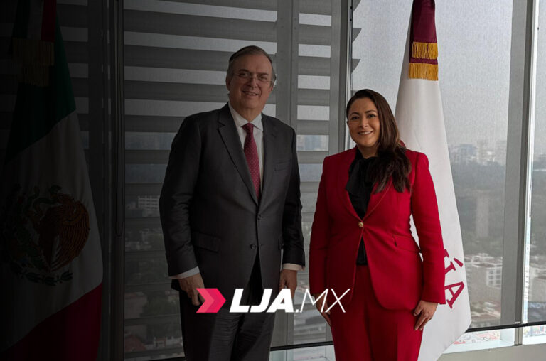 Gobernadora de Aguascalientes Teresa Jiménez se reúne con Marcelo Ebrard