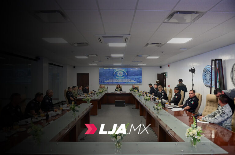 Teresa Jiménez y Leonardo Montañez evalúan estrategia de seguridad en Aguascalientes