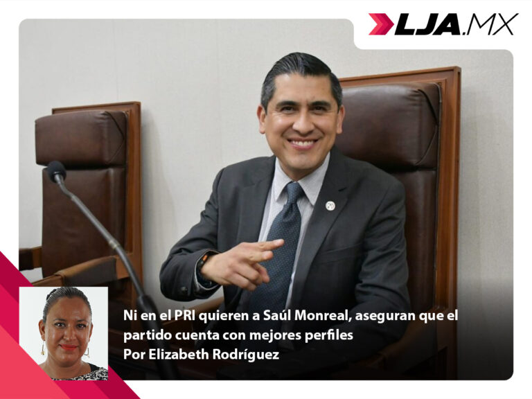 Ni en el PRI quieren a Saúl Monreal, aseguran que el partido cuenta con mejores perfiles