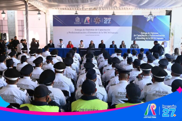 Avanza profesionalización de policías en Irapuato