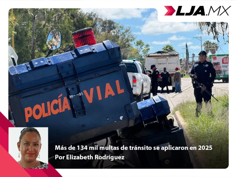 Más de 134 mil multas de tránsito se aplicaron en 2025 en Aguascalientes