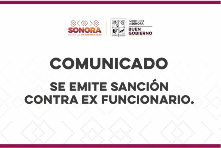 Emiten sentencia económica y administrativa en contra del exfuncionario Juan Alán “N”, por caso CECOP en Sonora