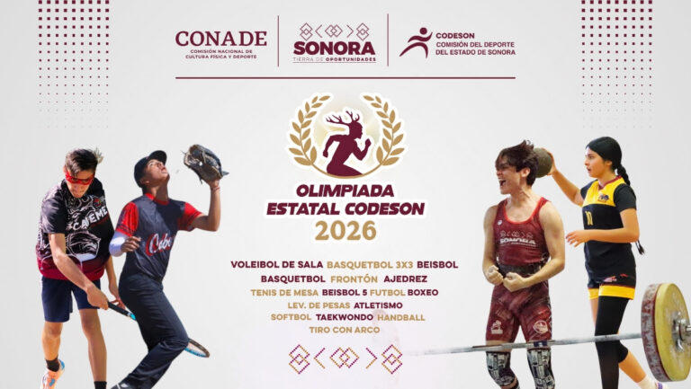 Convocan a la Olimpiada Estatal 2026 para realizarse entre febrero y marzo en Sonora