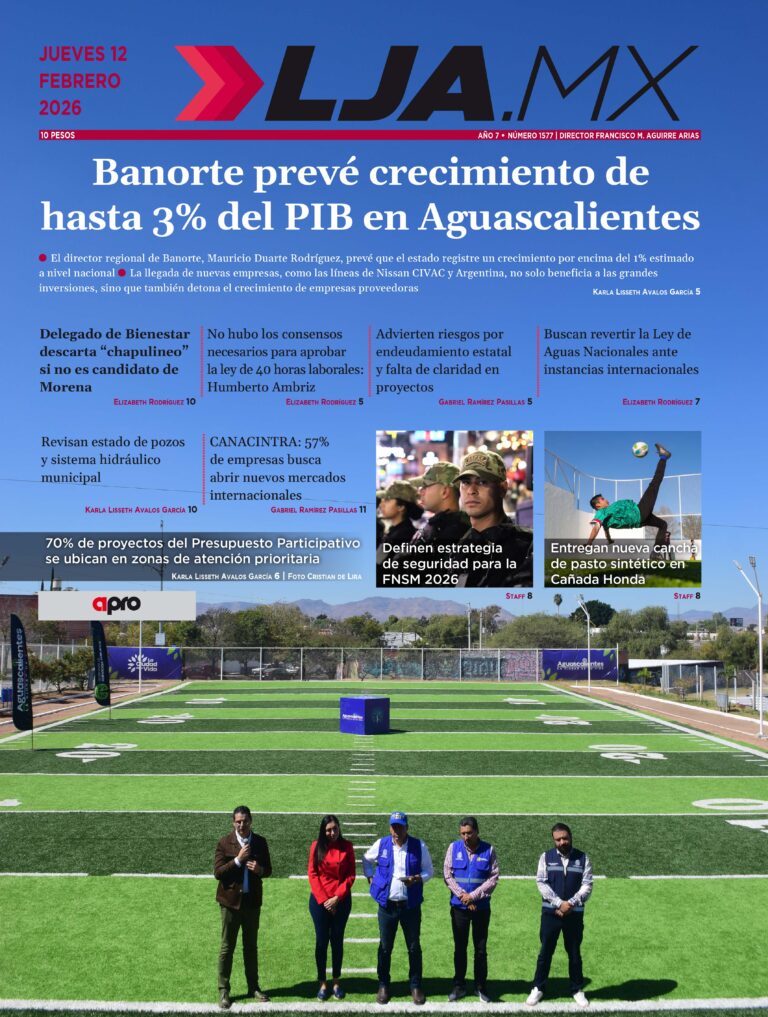 Banorte prevé crecimiento de hasta 3% del PIB en Aguascalientes y más en LJA.MX, edición 12/2/2026