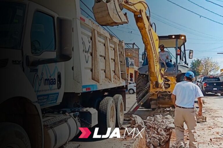 MIAA realiza obras en los fraccionamientos de La Estancia y San Pedro