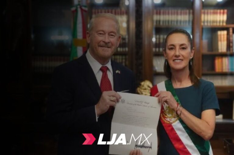 Embajador Johnson acude a reunión con Sheinbaum a dos días del abatimiento de “El Mencho”