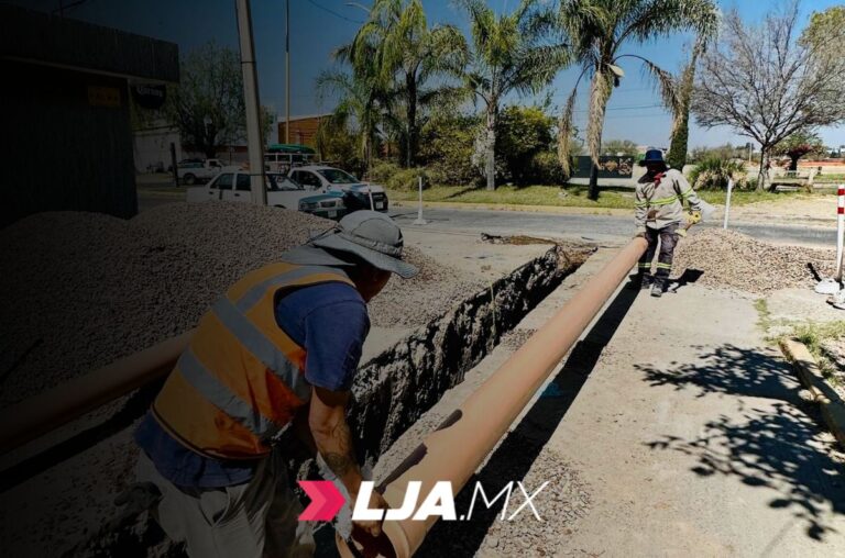 MIAA rehabilita alcantarillado en el fraccionamiento Circunvalación Norte en Aguascalientes