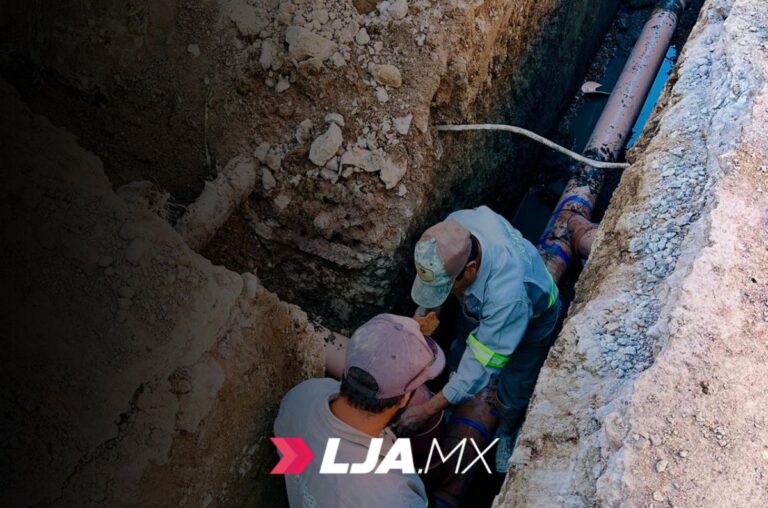 MIAA realiza rehabilitación de red sanitaria en la colonia Del Carmen en Aguascalientes