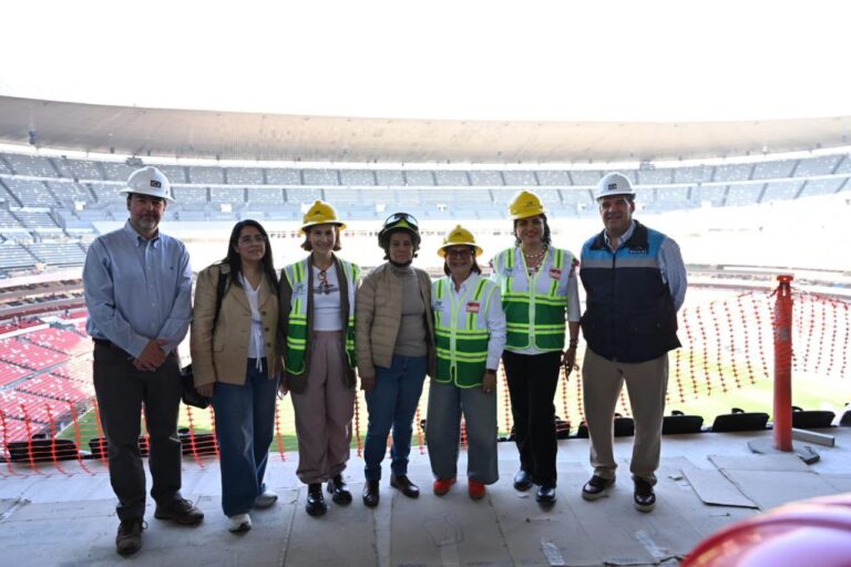 Alejandra Frausto destaca avances en el Estadio Banorte rumbo al Mundial 2026