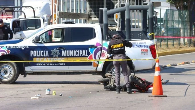 Motociclista muere tras ser atropellado por un camión de la Guardia Nacional en Ecatepec