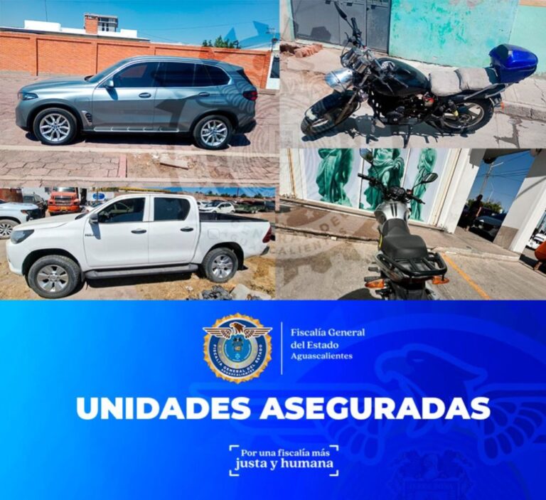 FGEA RECUPERA VEHÍCULOS CON REPORTE DE ROBO