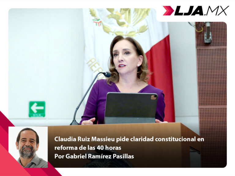 Claudia Ruiz Massieu pide claridad constitucional en reforma de las 40 horas