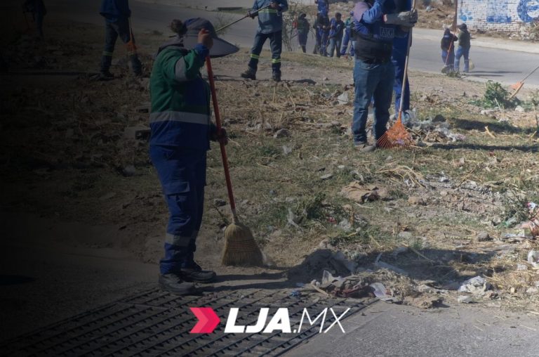Realizan Megaoperativo de Limpieza en el oriente de la ciudad en Aguascalientes