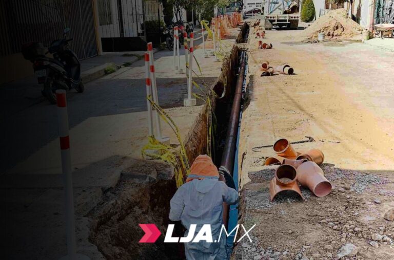 Rehabilitan red sanitaria en San Cayetano para prevenir riesgos a la salud en Aguascalientes