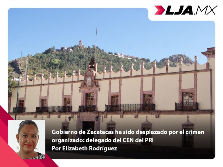Gobierno de Zacatecas ha sido desplazado por el crimen organizado: delegado del CEN del PRI