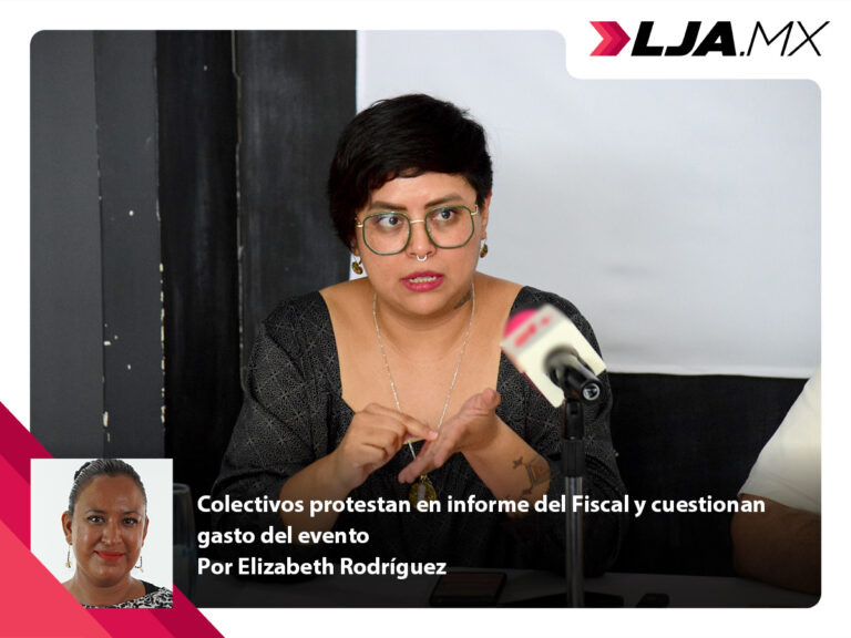 Colectivos protestan en informe del Fiscal y cuestionan gasto del evento