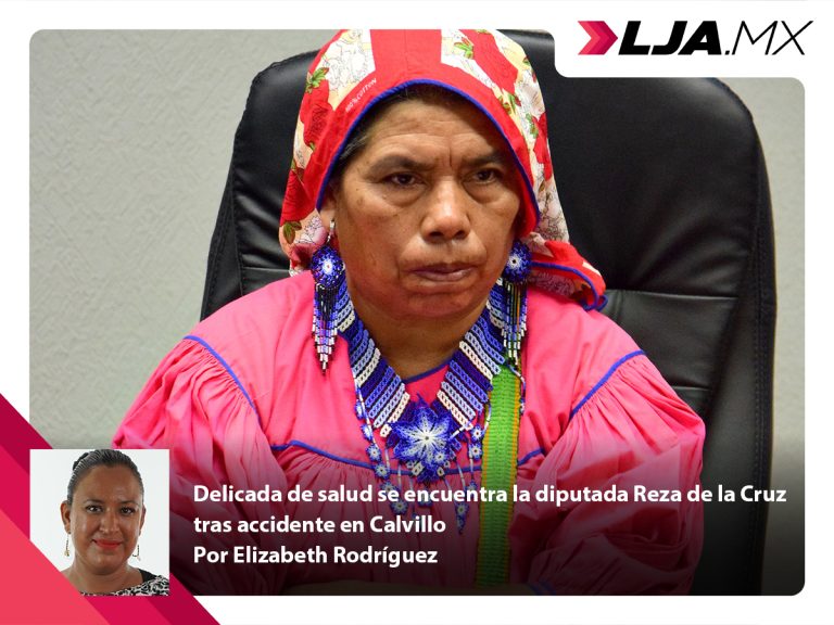 Delicada de salud se encuentra la diputada Reza de la Cruz tras accidente en Calvillo