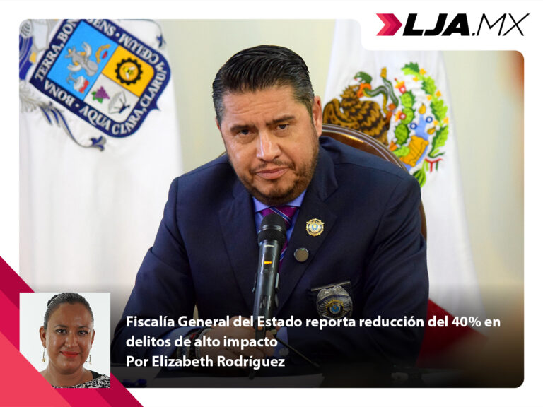 Fiscalía General del Estado de Aguascalientes reporta reducción del 40% en delitos de alto impacto