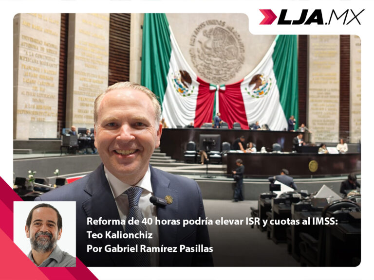 Reforma de 40 horas podría elevar ISR y cuotas al IMSS: Teo Kalionchiz