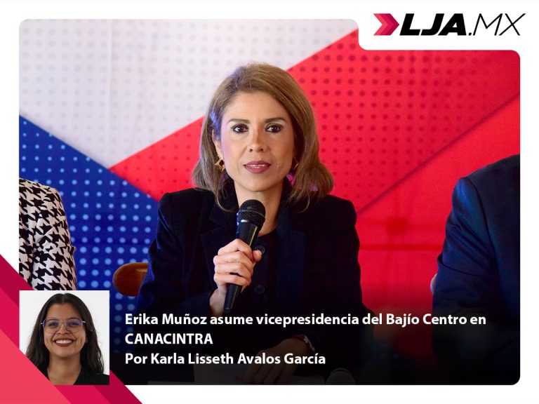 Erika Muñoz asume vicepresidencia del Bajío Centro en CANACINTRA